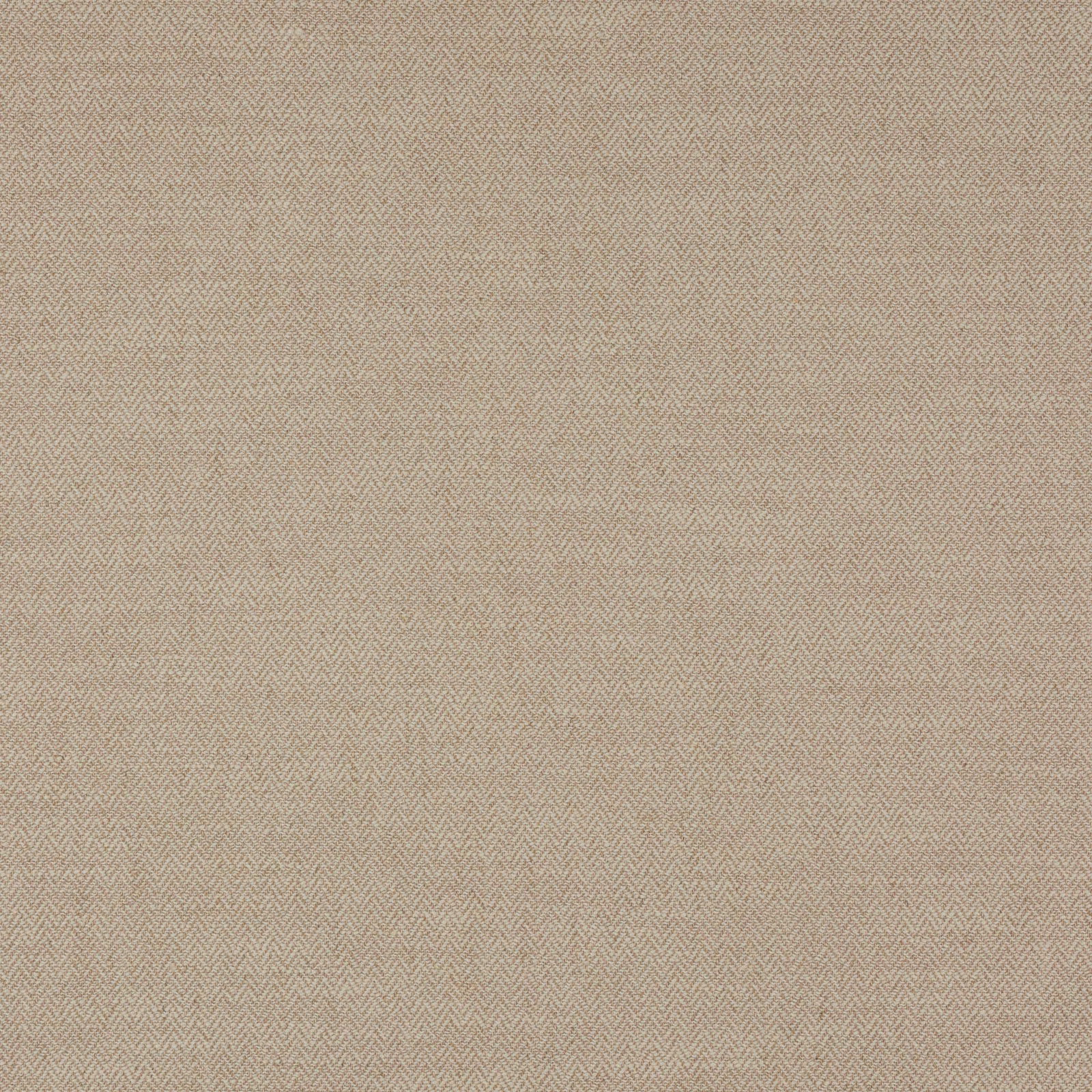 Close-up of warm beige herringbone-style fabric with a fine woven texture