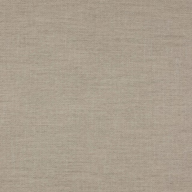 Pale bone beige herringbone fabric swatch with fine woven texture