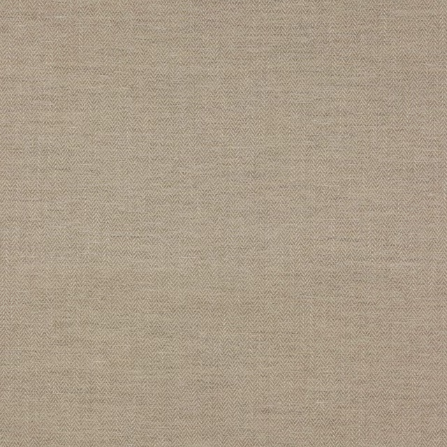Warm beige clay fabric swatch with a fine herringbone check weave