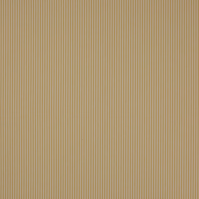 Fine vertical pinstripes in soft mustard yellow and pale cream cotton