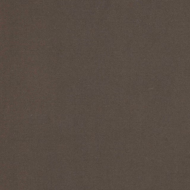 Close-up of deep mocha brown plain-woven wool fabric with a fine matte texture