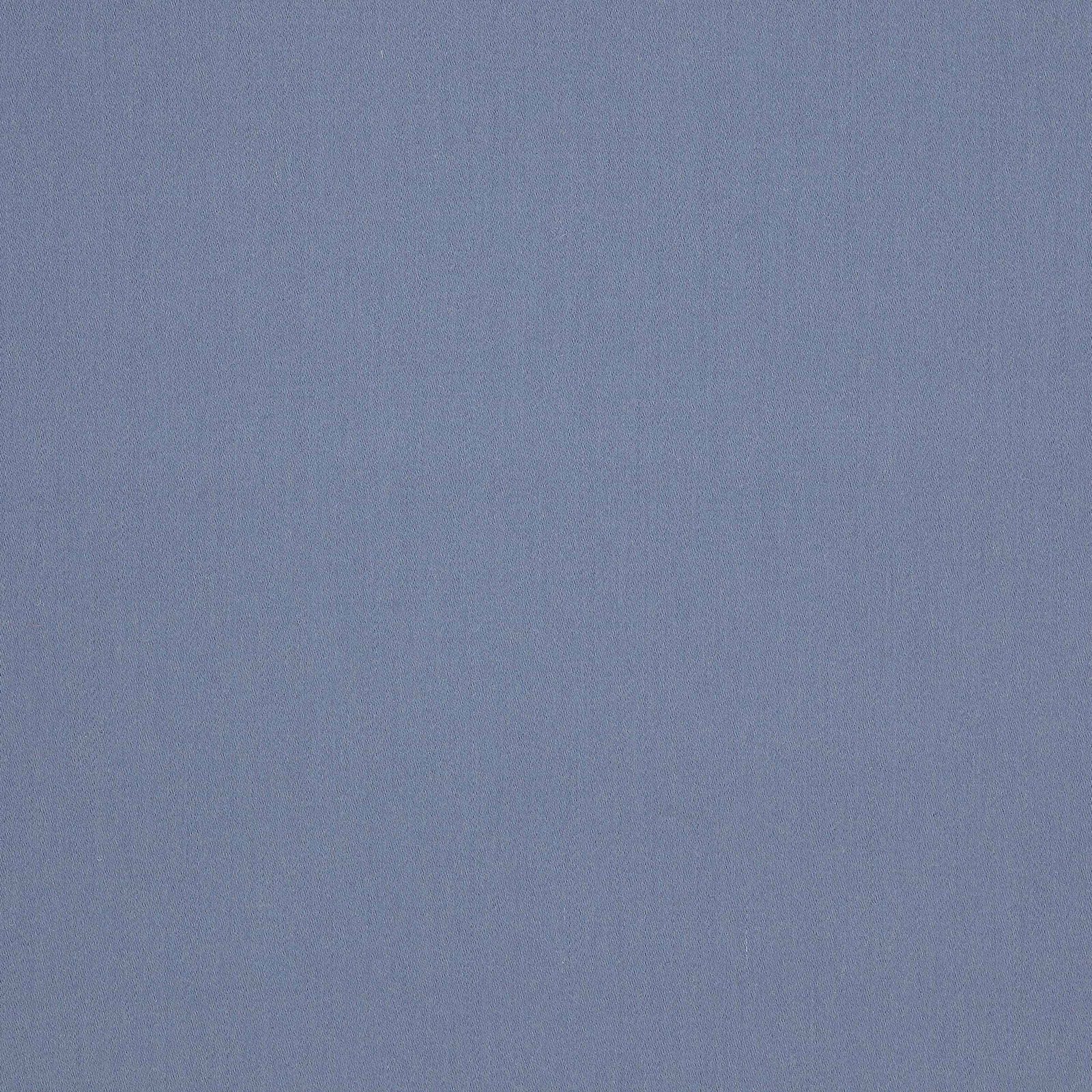 Soft denim-blue wool fabric swatch with a smooth, fine plain weave