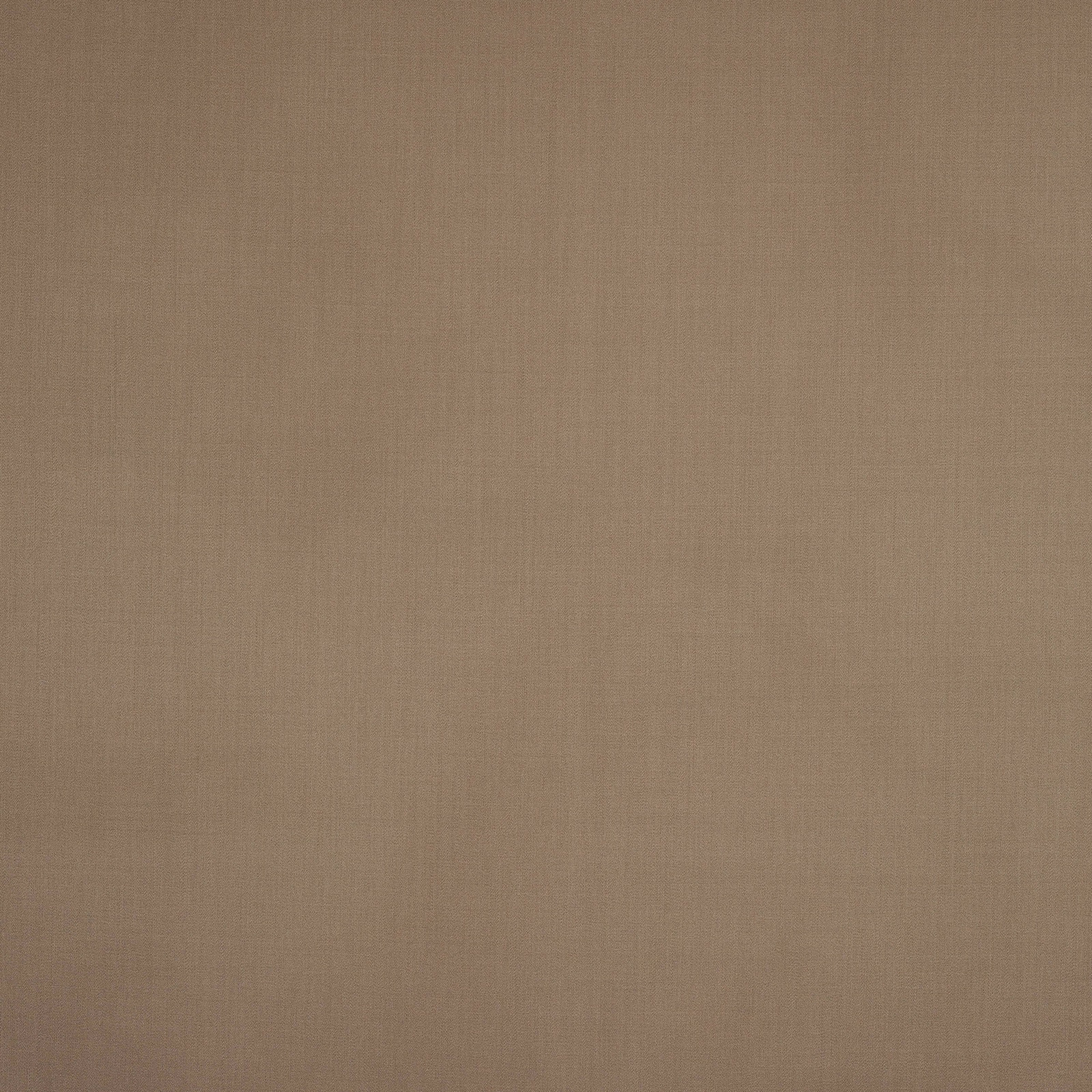 Warm muted beige plain-woven wool fabric with a subtle heathered texture