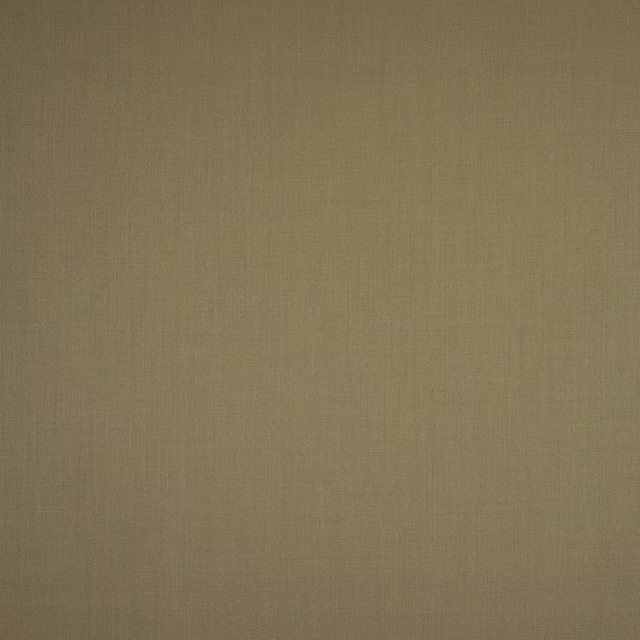 Muted olive green wool plain weave fabric with fine vertical texture