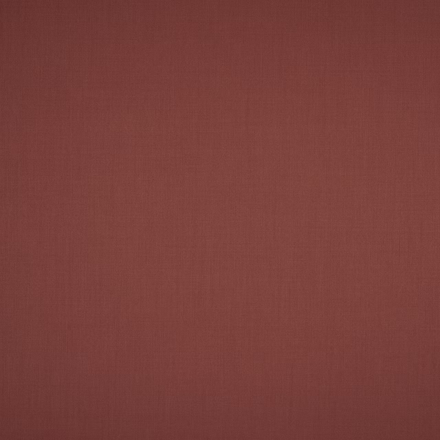 Deep rosewood red wool swatch with a fine plain weave texture