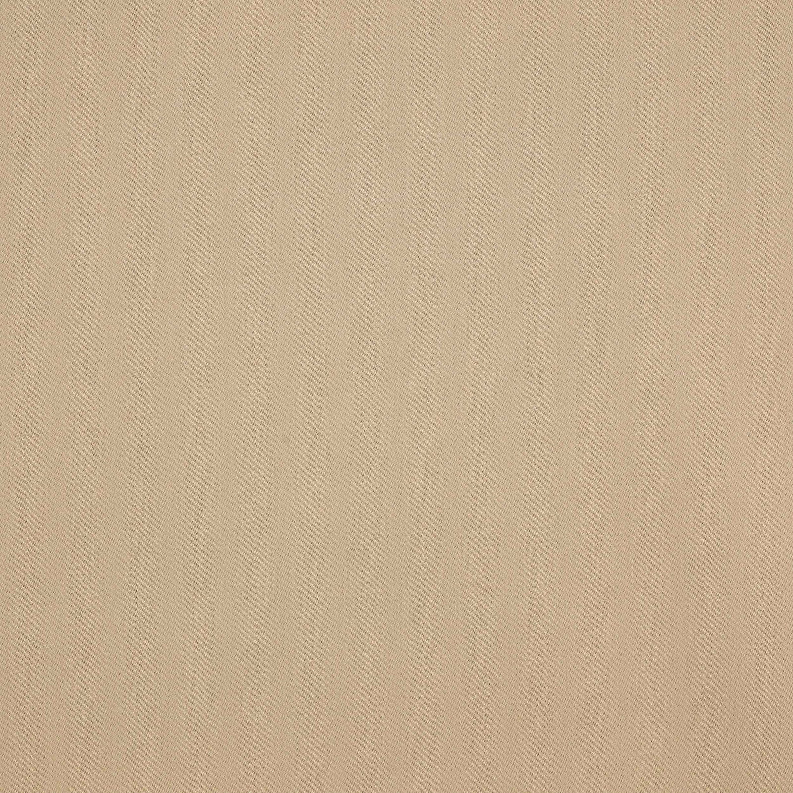 Plain warm sand beige wool fabric swatch with a fine matte weave