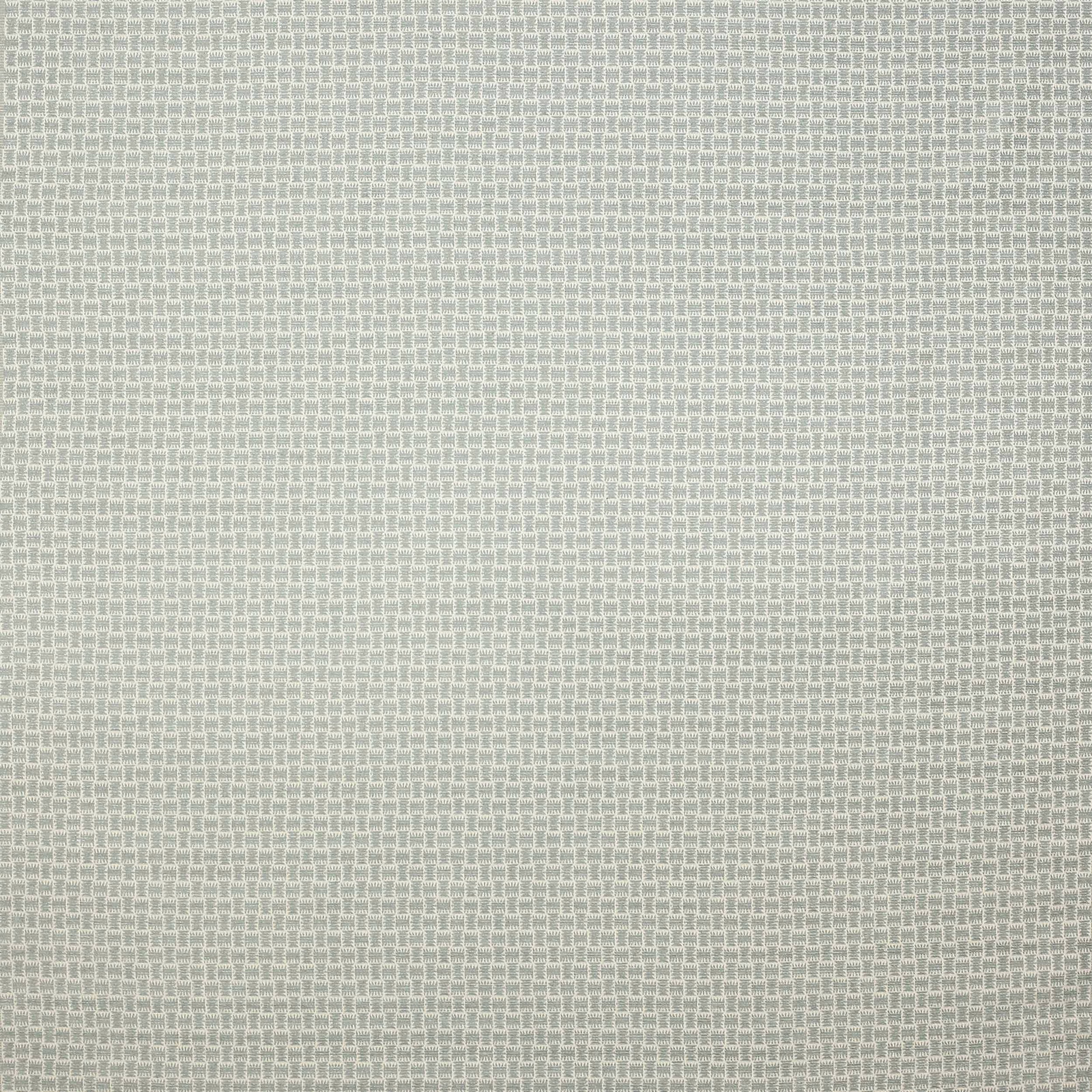 Pale misty blue micro-check woven fabric swatch with fine textured grid