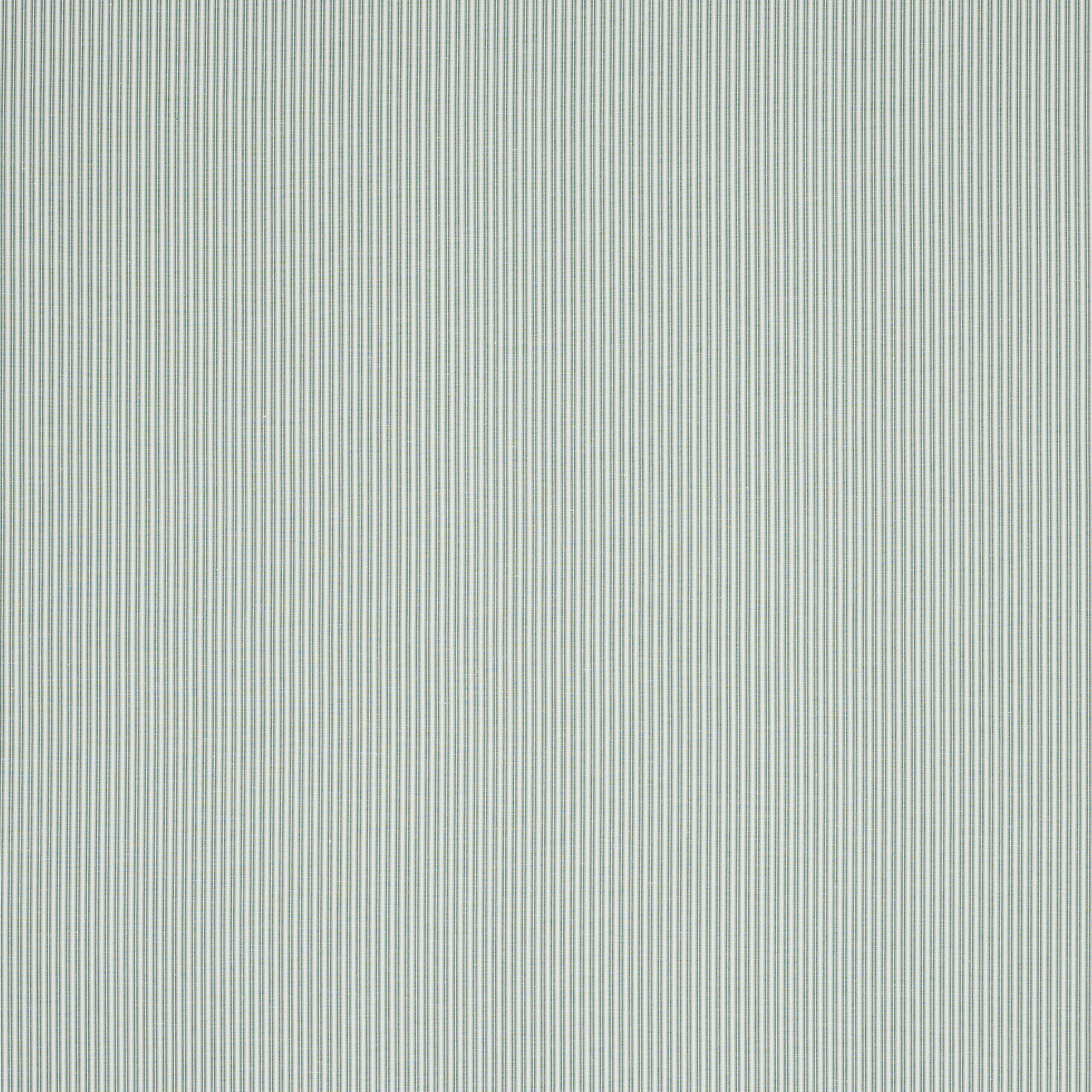 Fine vertical leaf green and pale stripes on a linen-cotton swatch
