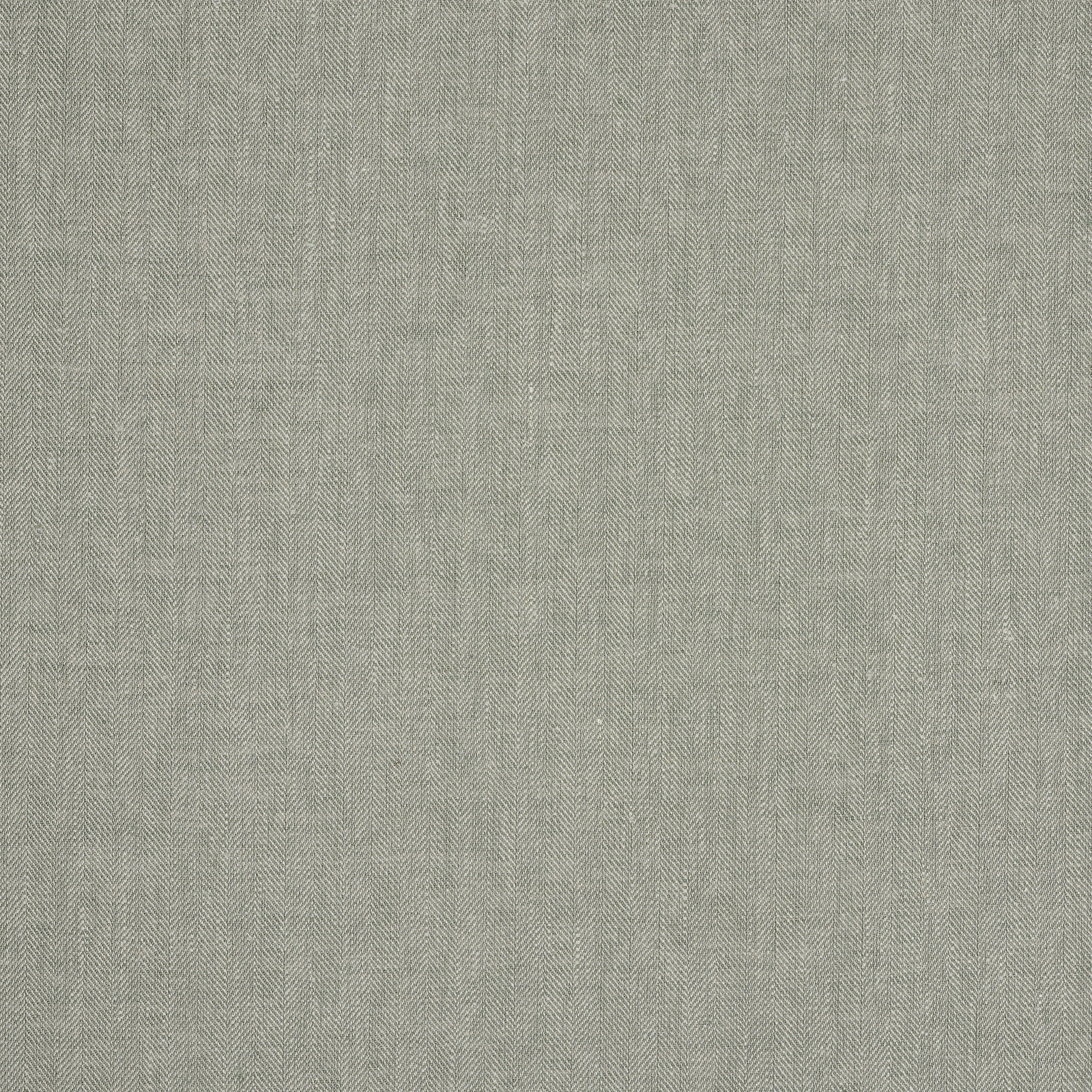 Muted forest-green linen herringbone fabric with a fine woven texture