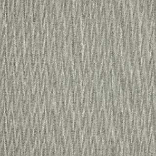 Muted forest-green linen herringbone fabric with a fine woven texture