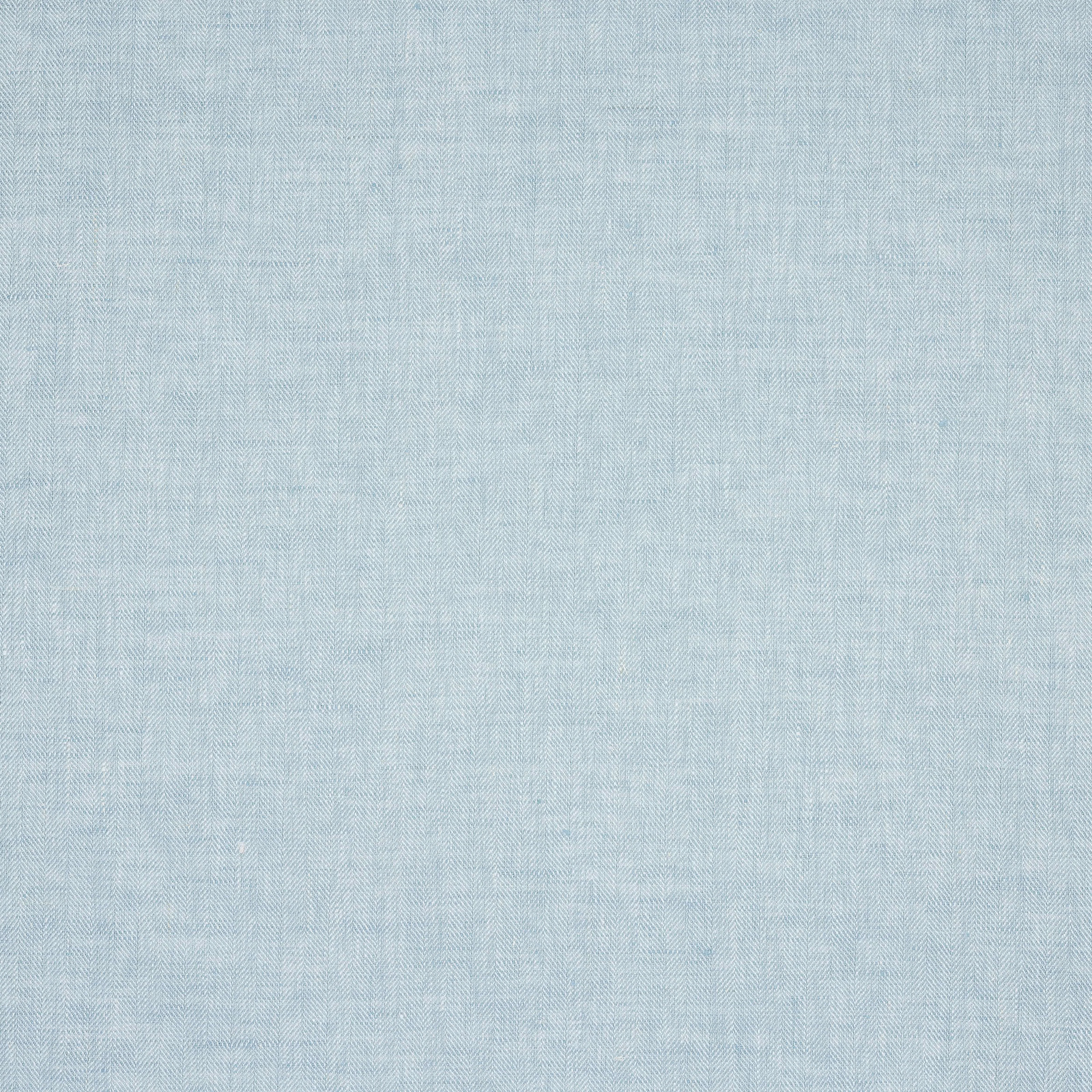 Pale powder blue linen fabric with fine woven check texture