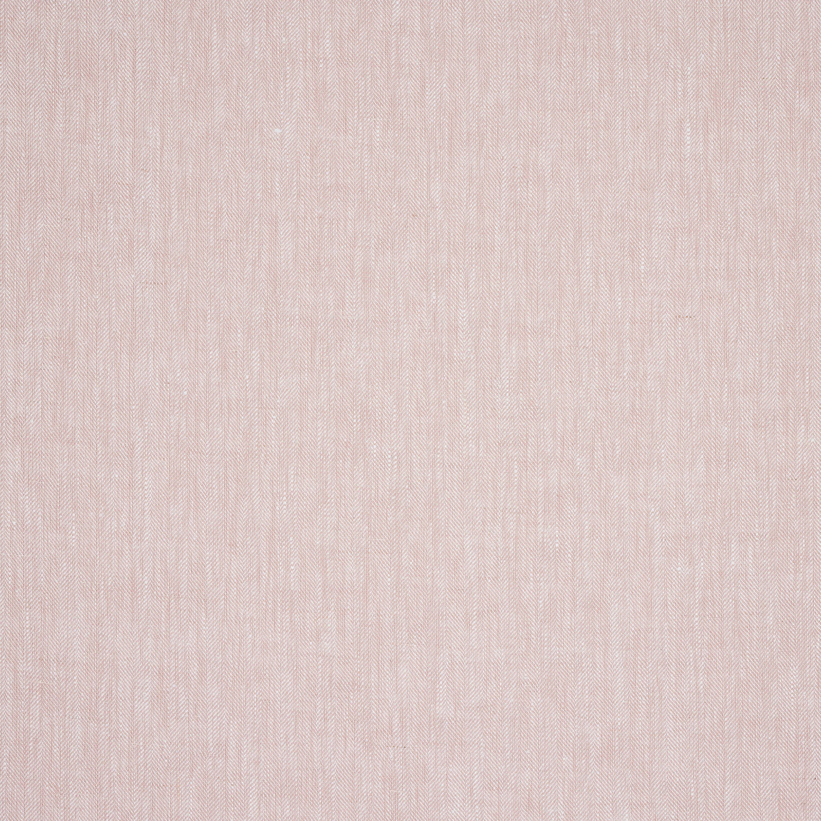 Soft dusty pink linen with fine vertical chevron weave and subtle texture