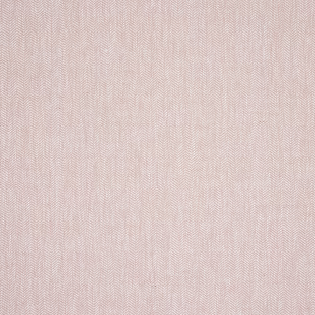 Soft dusty pink linen with fine vertical chevron weave and subtle texture