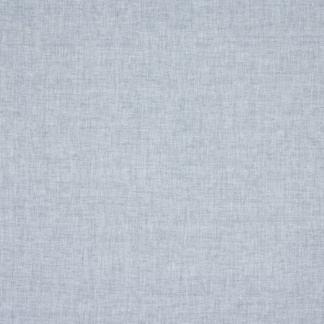 Pale blue linen fabric with fine herringbone weave and soft texture