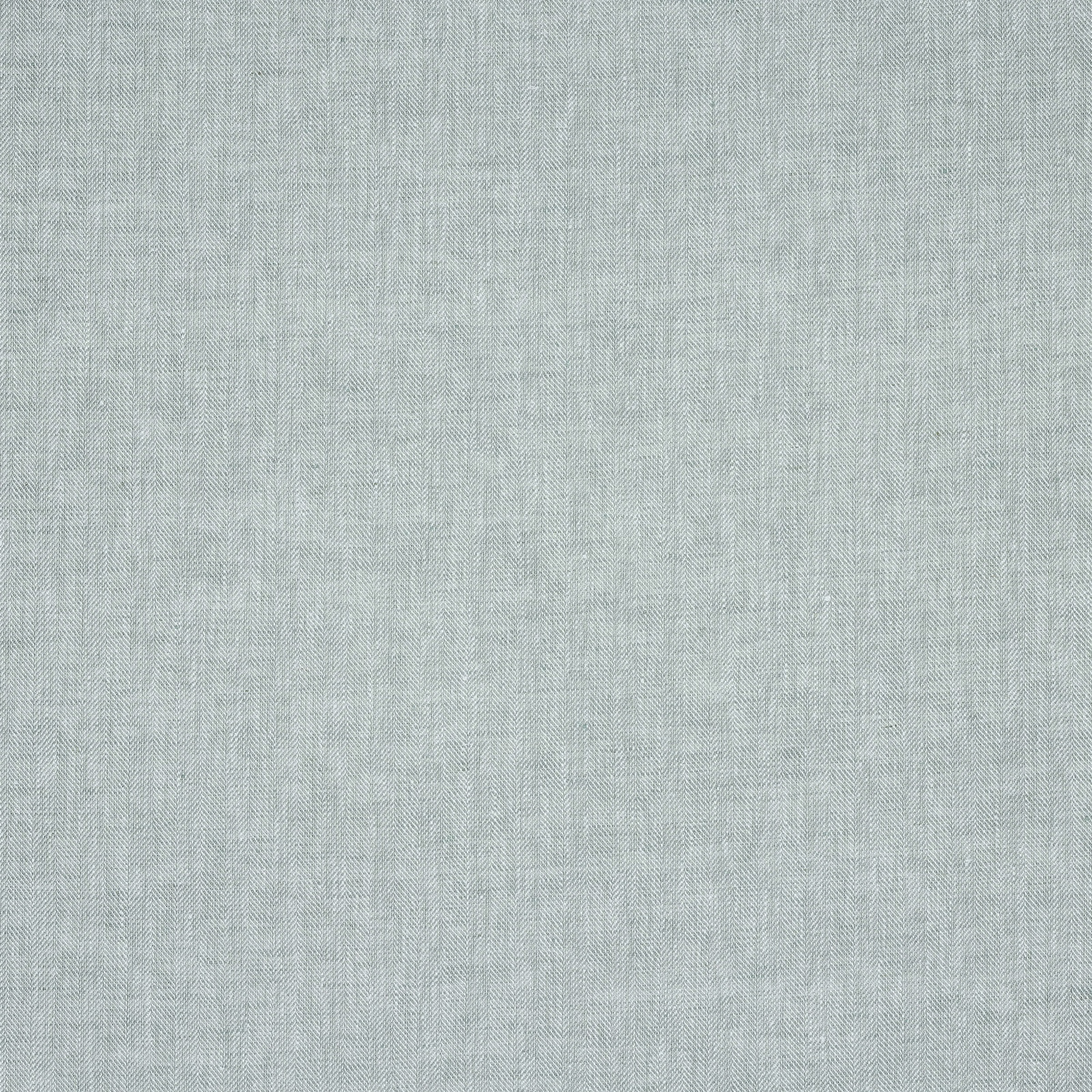 Pale forest green linen fabric with fine herringbone stripe texture