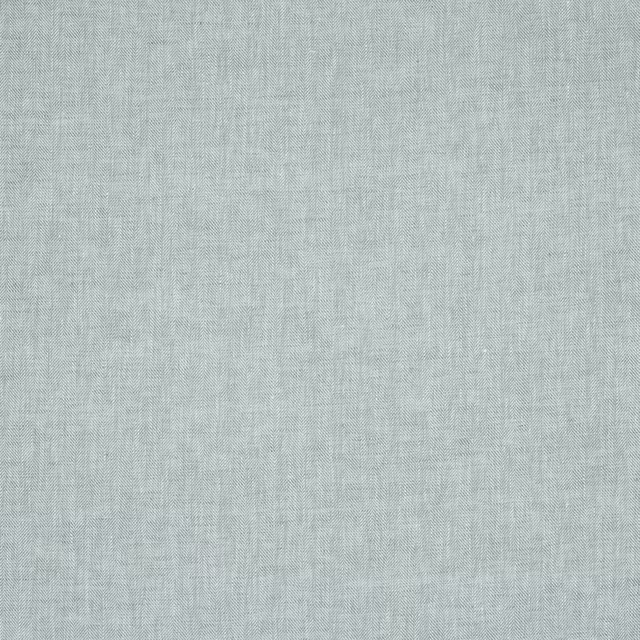 Pale forest green linen fabric with fine herringbone stripe texture