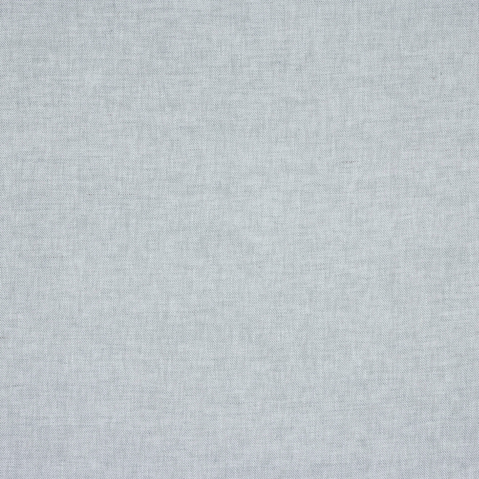 Pale blue linen swatch with fine herringbone-style check texture