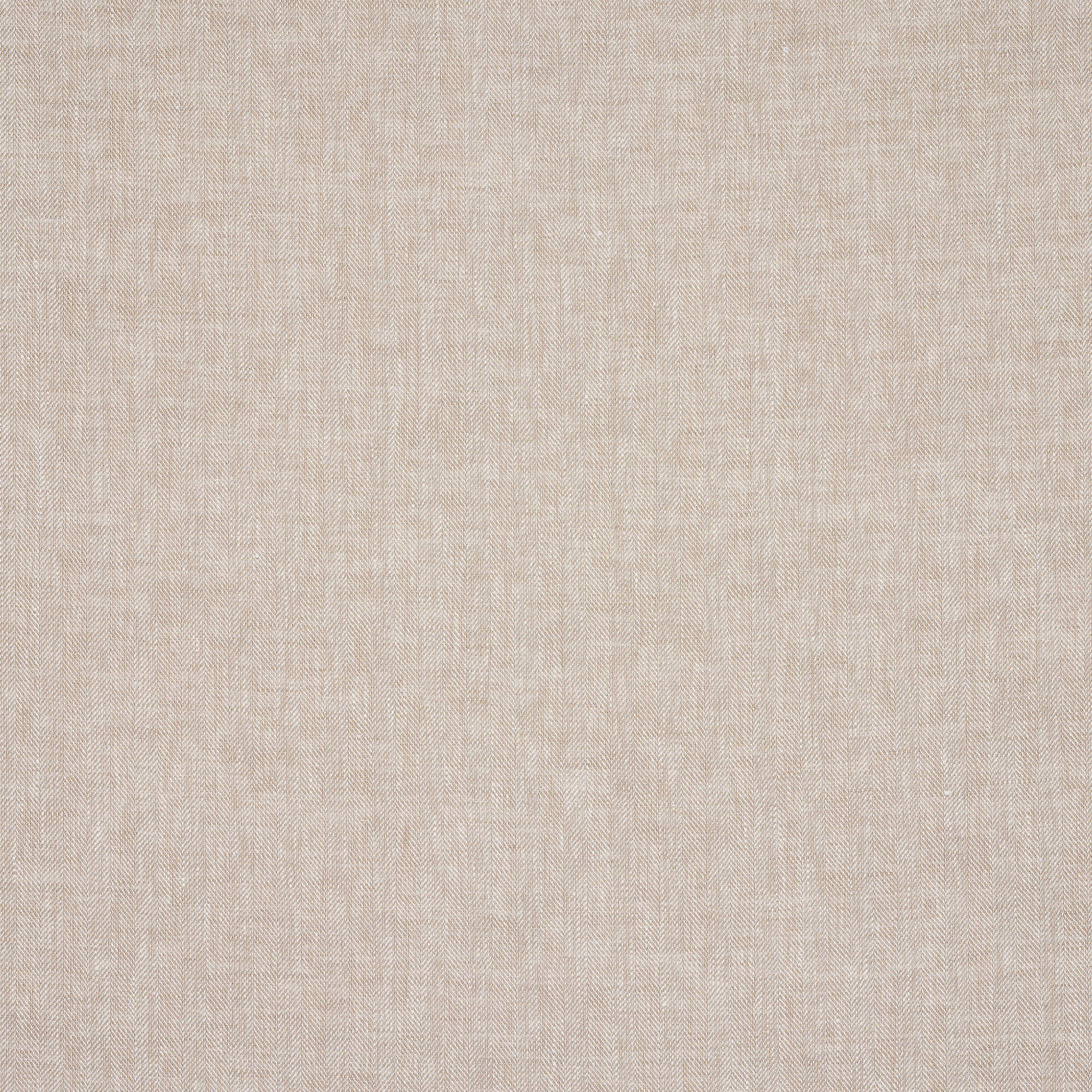 Muted beige-sienna linen with fine herringbone check texture