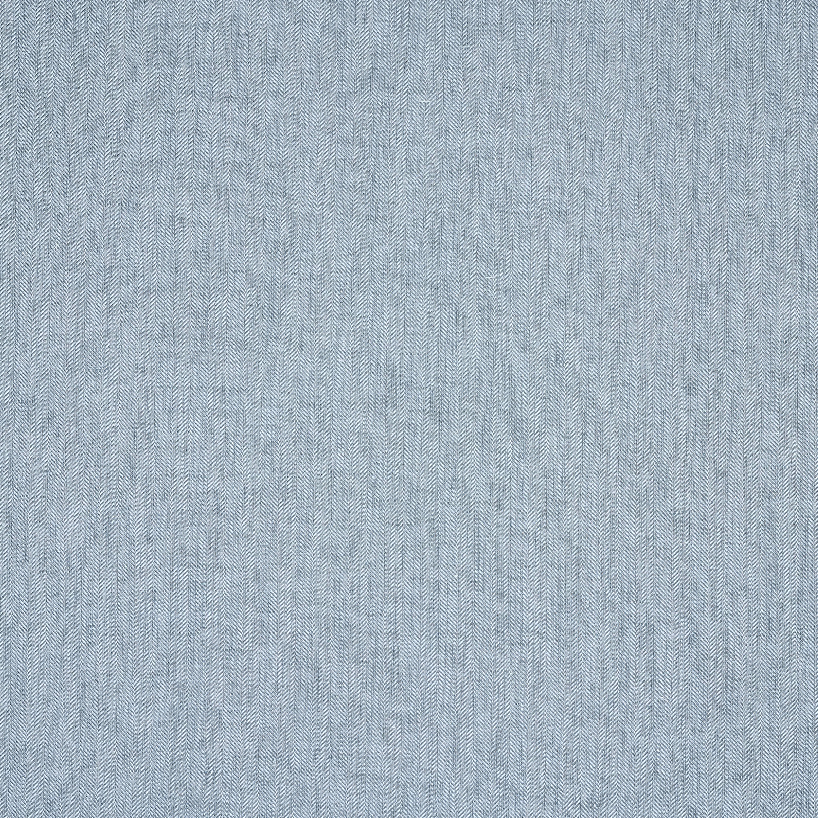 Pale slate-blue linen fabric with fine herringbone-style weave and subtle texture