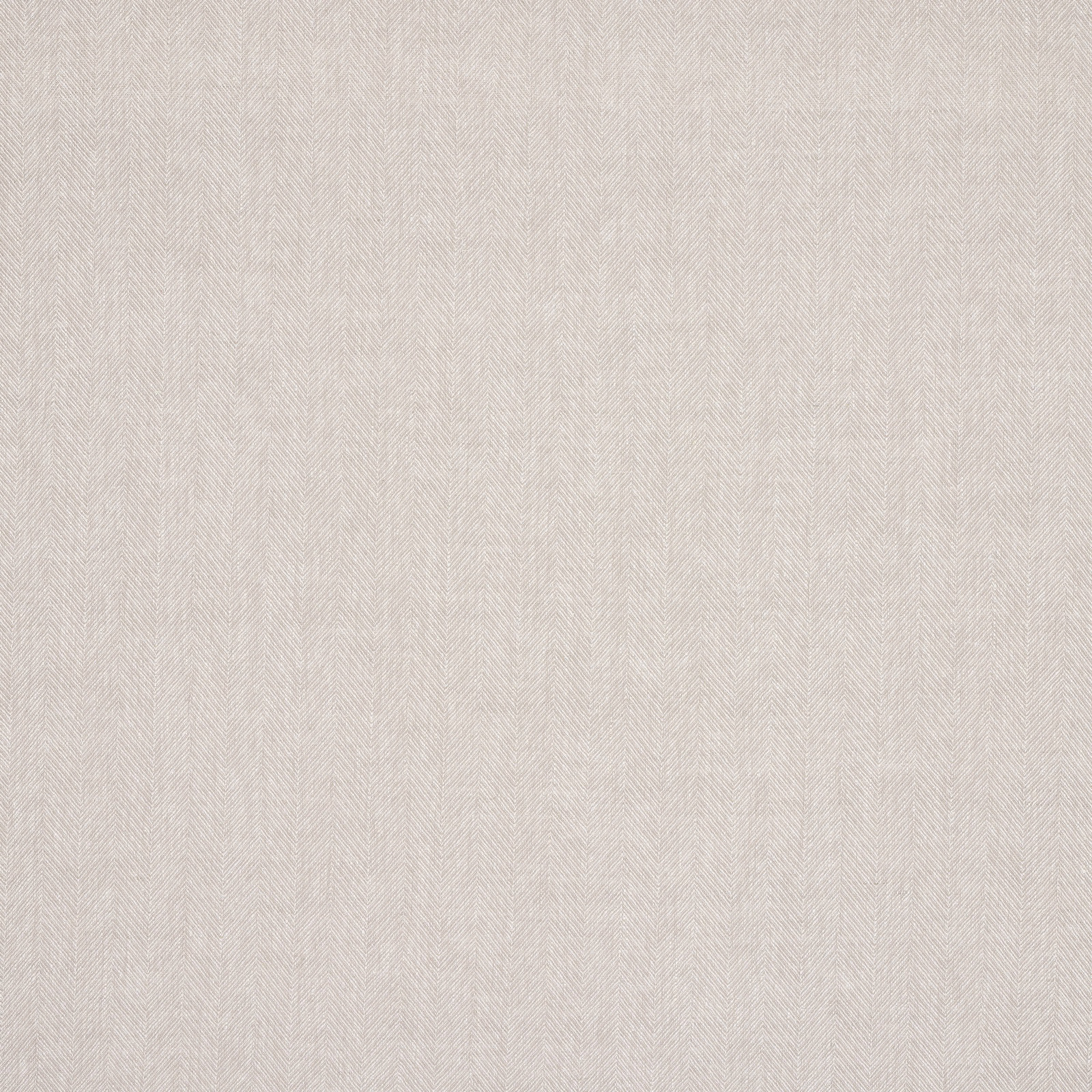 Pale beige linen fabric with fine herringbone weave and subtle vertical stripe effect