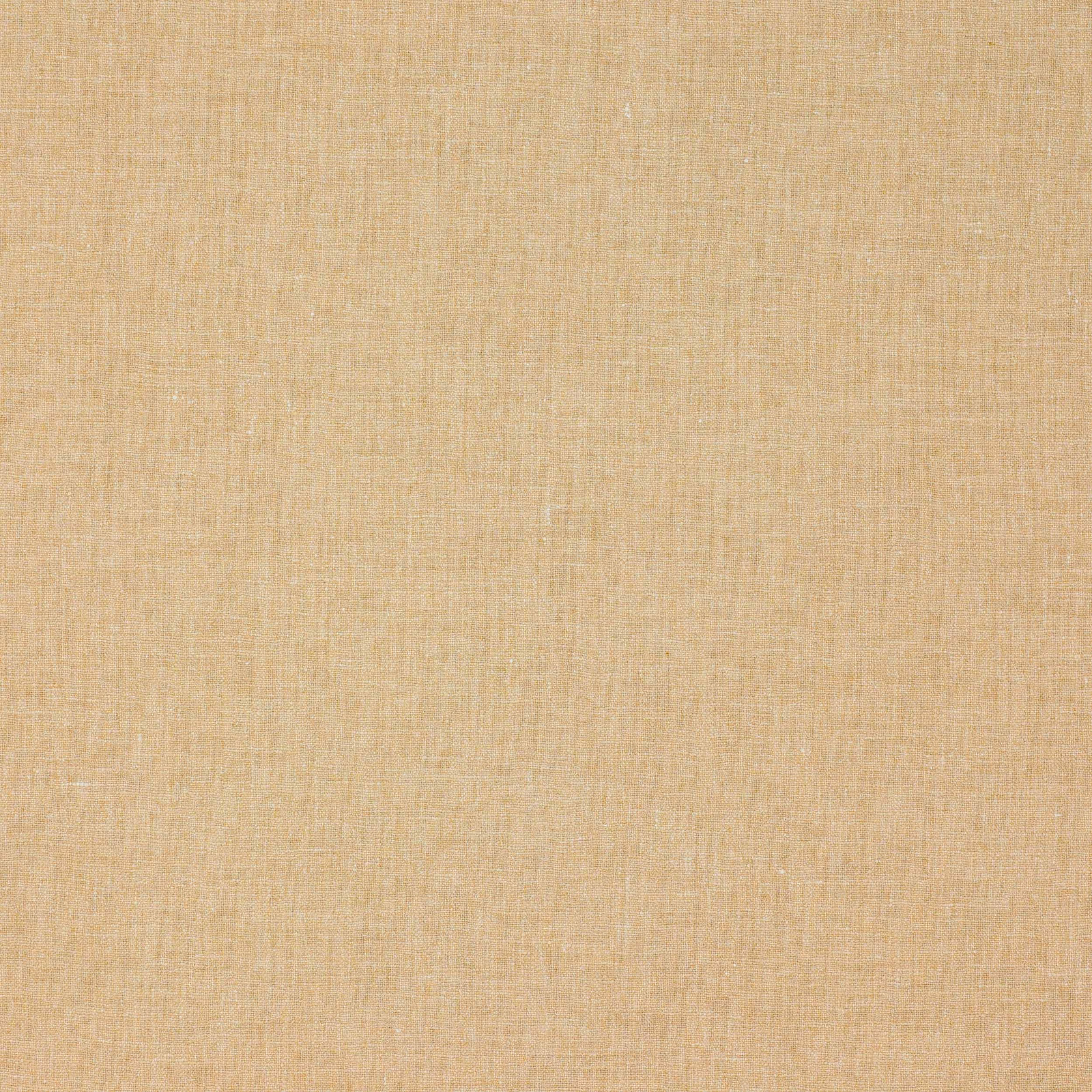 Warm camel beige plain-woven fabric with fine linen texture and subtle sheen
