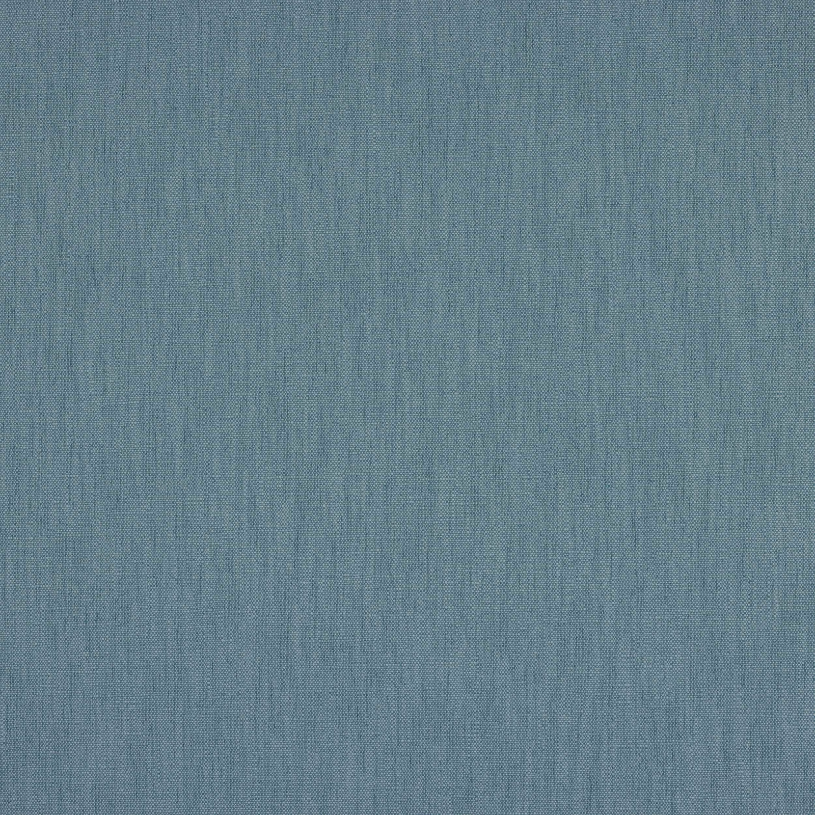 Muted blue plain woven fabric with fine linen-like texture