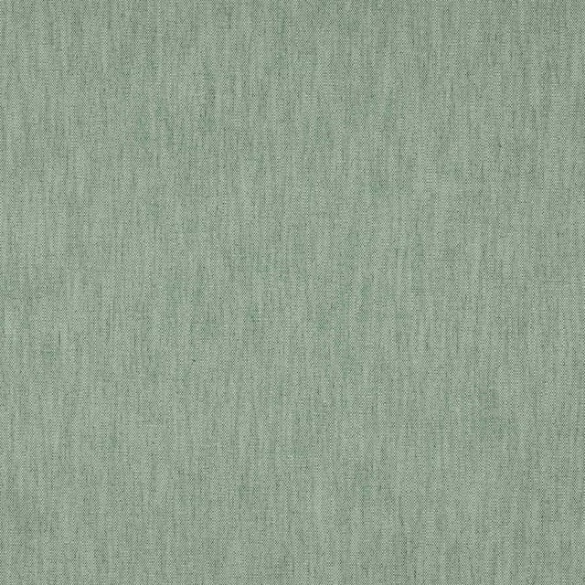 Pale celadon green plain weave fabric with a soft linen texture