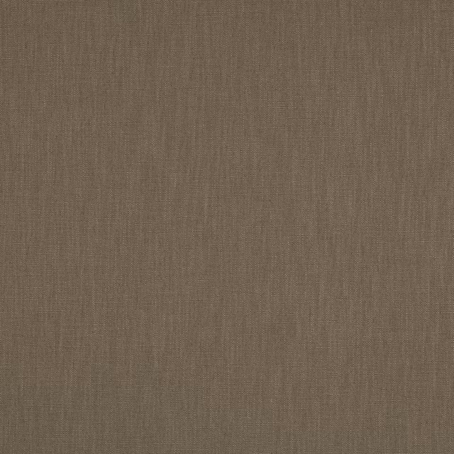 Close-up of a plain taupe-grey woven fabric with fine linen texture