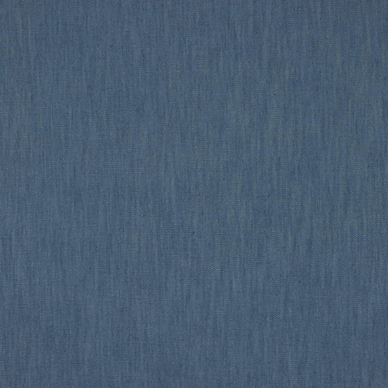 Close-up of muted cobalt blue plain weave fabric with fine textured surface