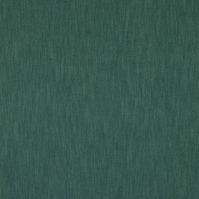 Deep forest green textured plain-woven fabric swatch with fine linen grain