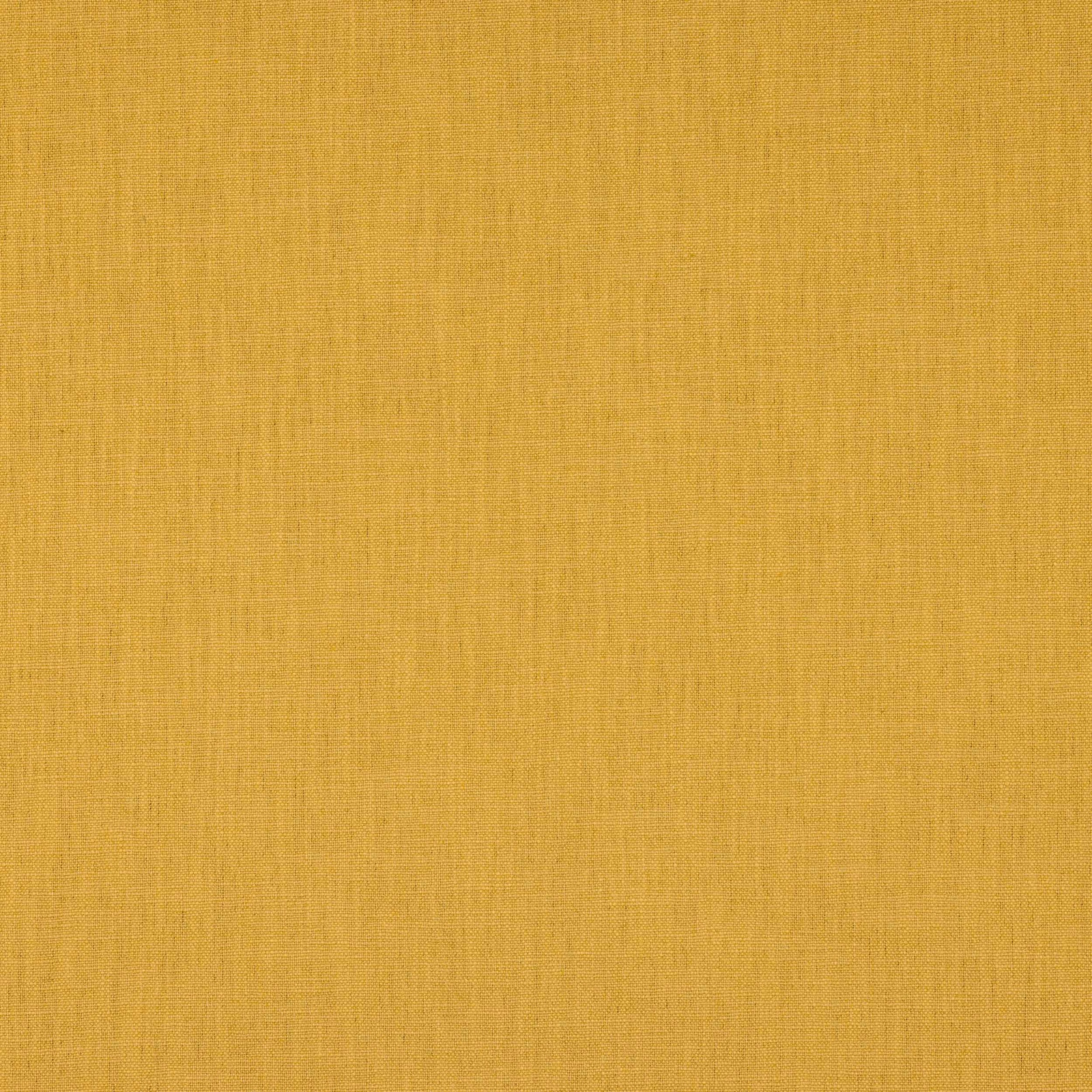 Warm mustard-gold plain woven fabric with fine linen-like texture