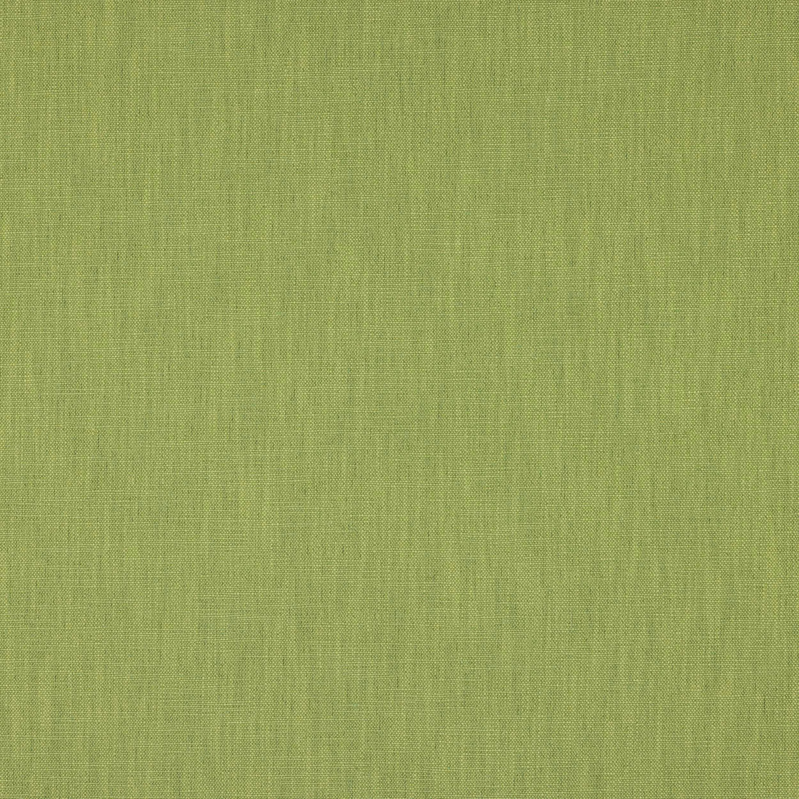 Leaf green plain woven fabric with a fine linen-like texture