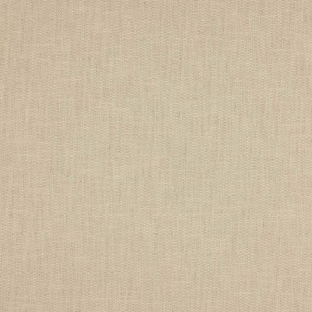 Close-up of warm oatmeal beige plain woven fabric with fine natural texture