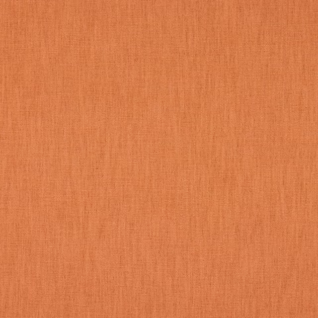 Warm terracotta orange plain woven fabric with fine linen texture