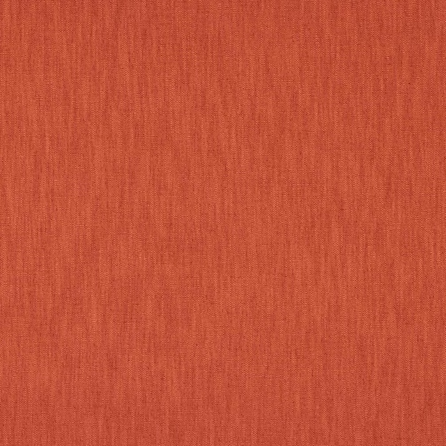 Warm paprika-orange plain woven fabric with fine linen-like texture
