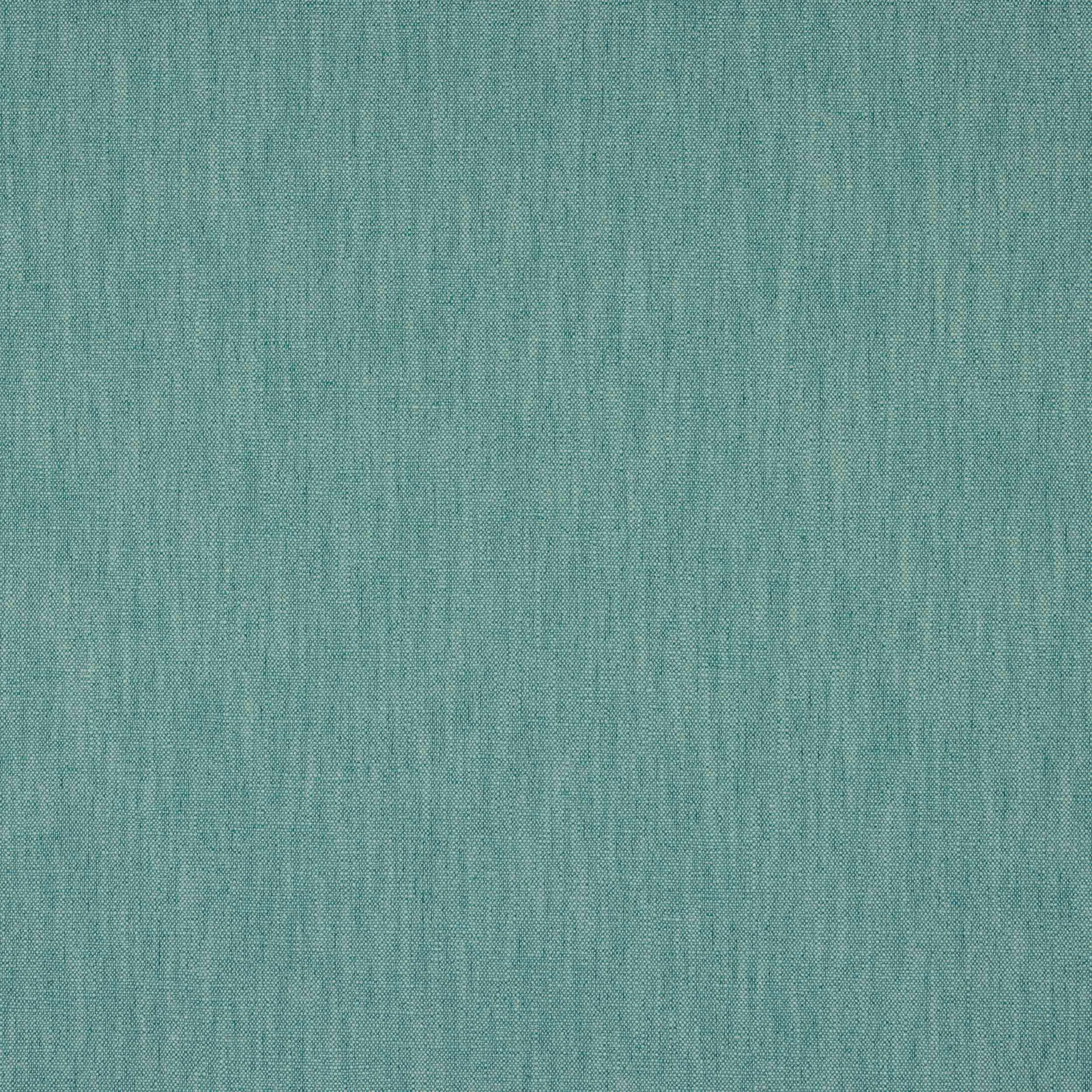 Soft peacock teal plain weave fabric swatch with subtle linen texture