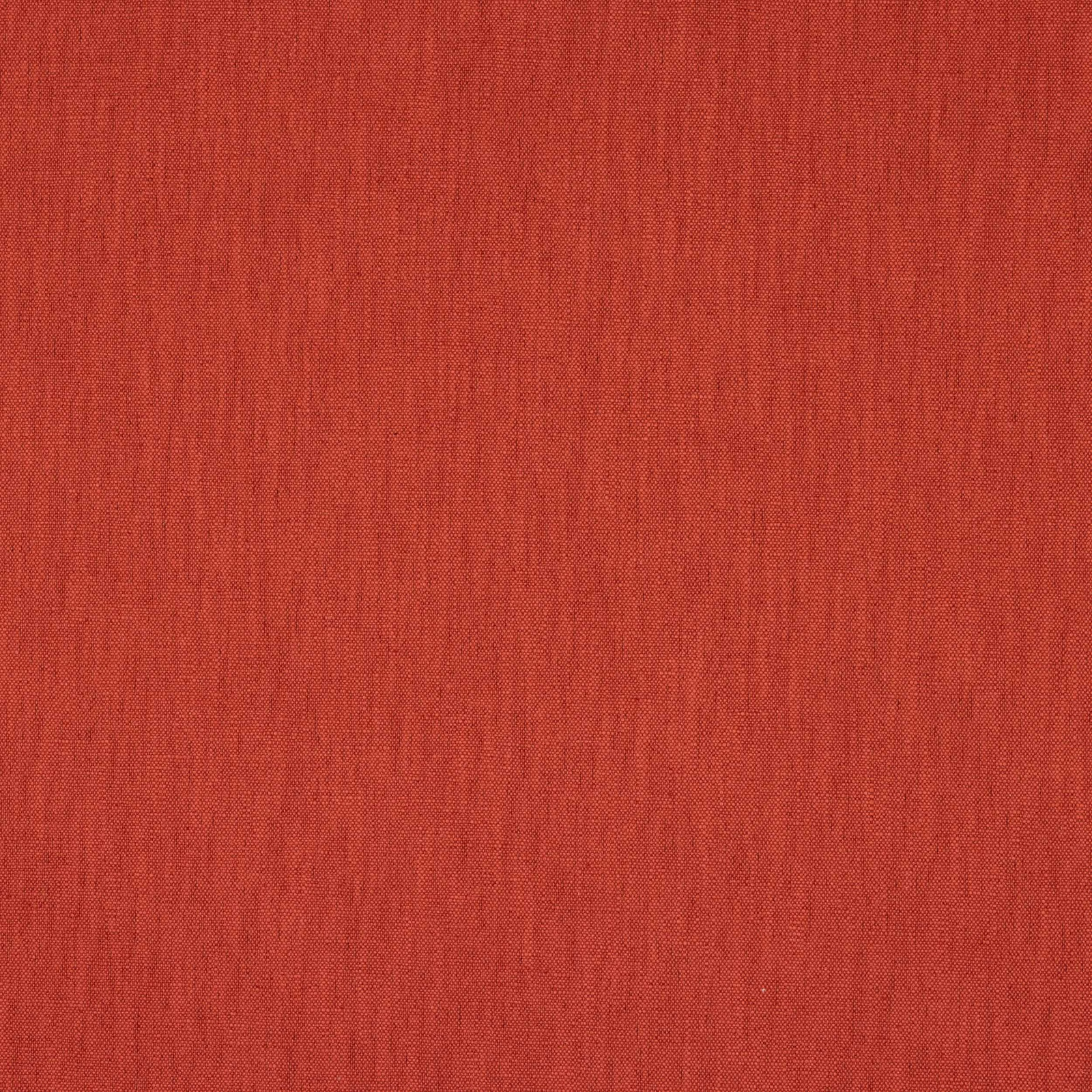 Terracotta red plain woven fabric with a fine, even texture