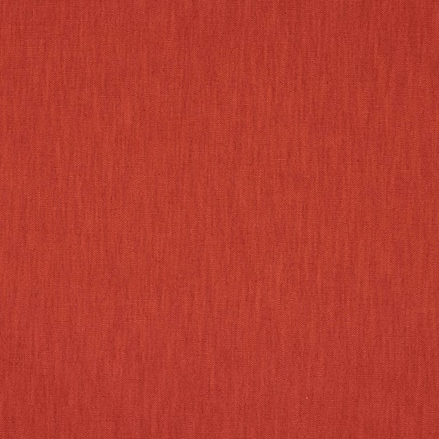 Terracotta red plain woven fabric with a fine, even texture