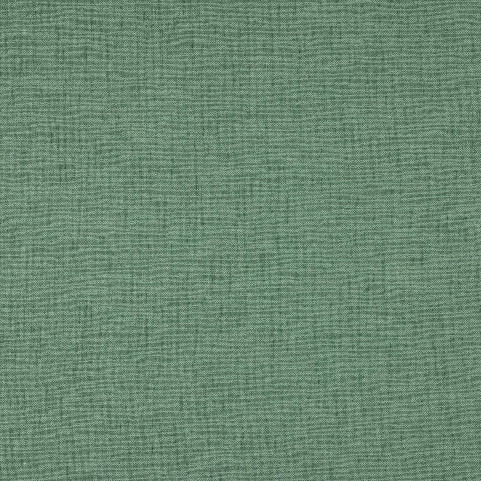 Soft sage green plain woven fabric with a fine linen-look texture