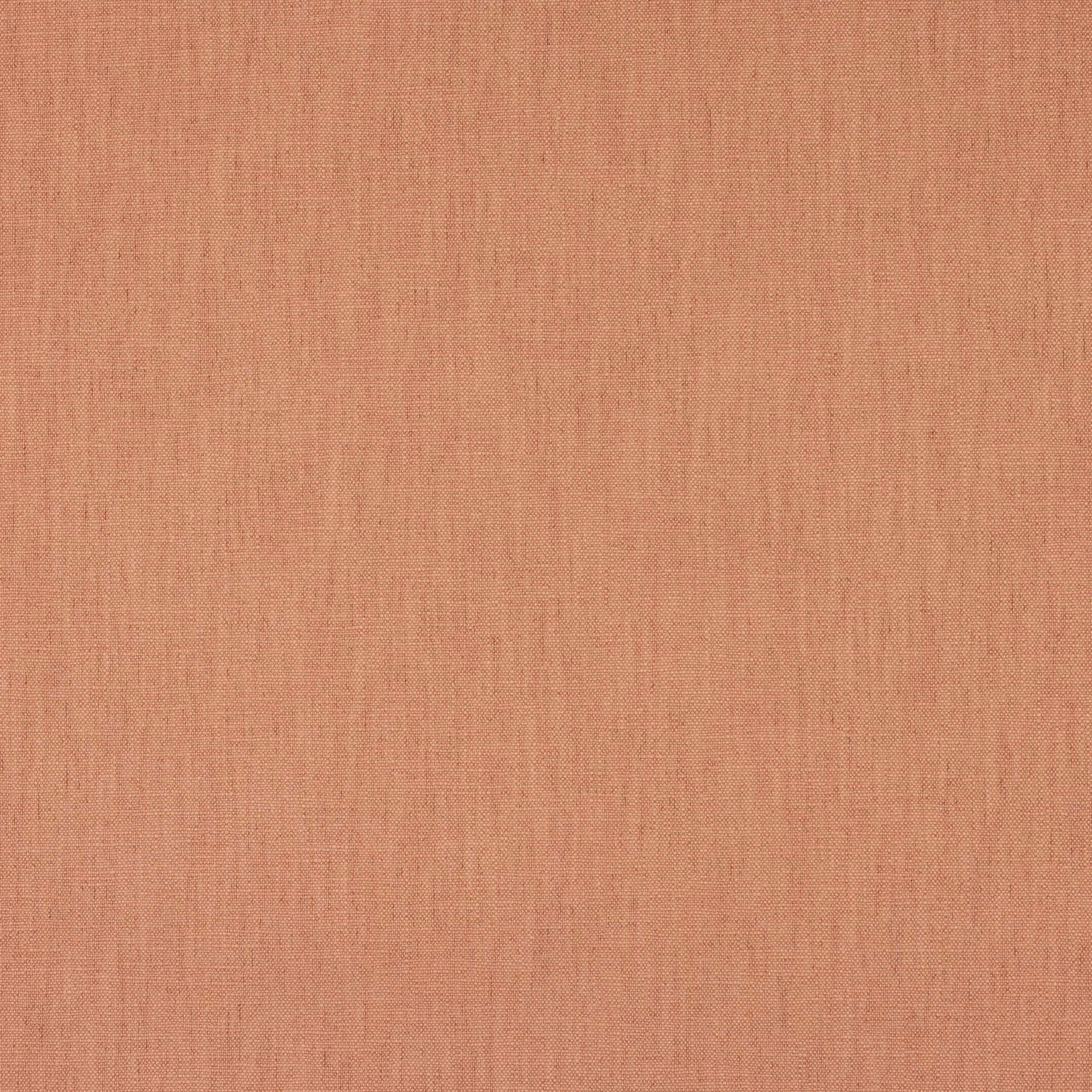 Soft salmon pink plain woven fabric with subtle linen texture
