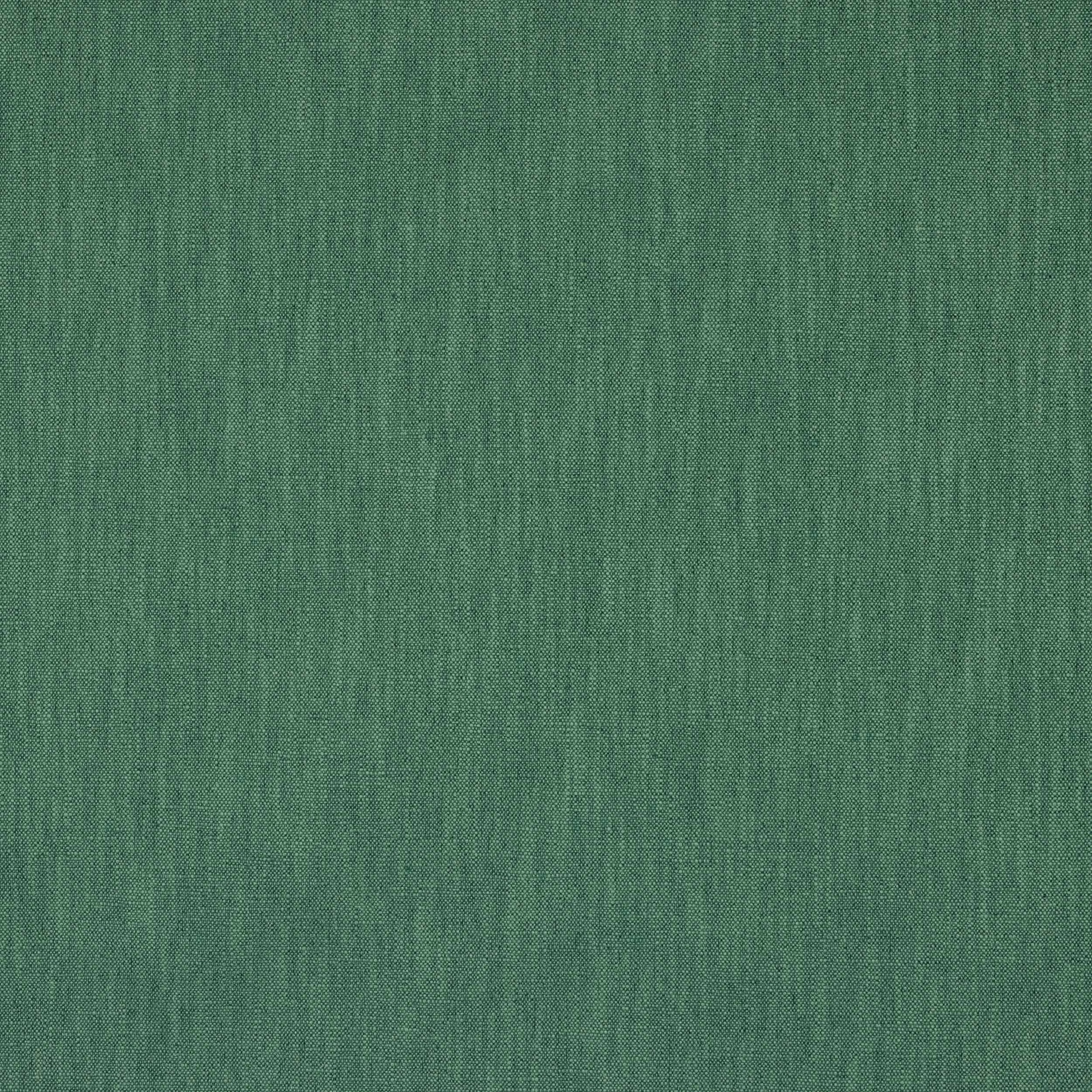 Plain spruce green woven fabric with fine linen texture