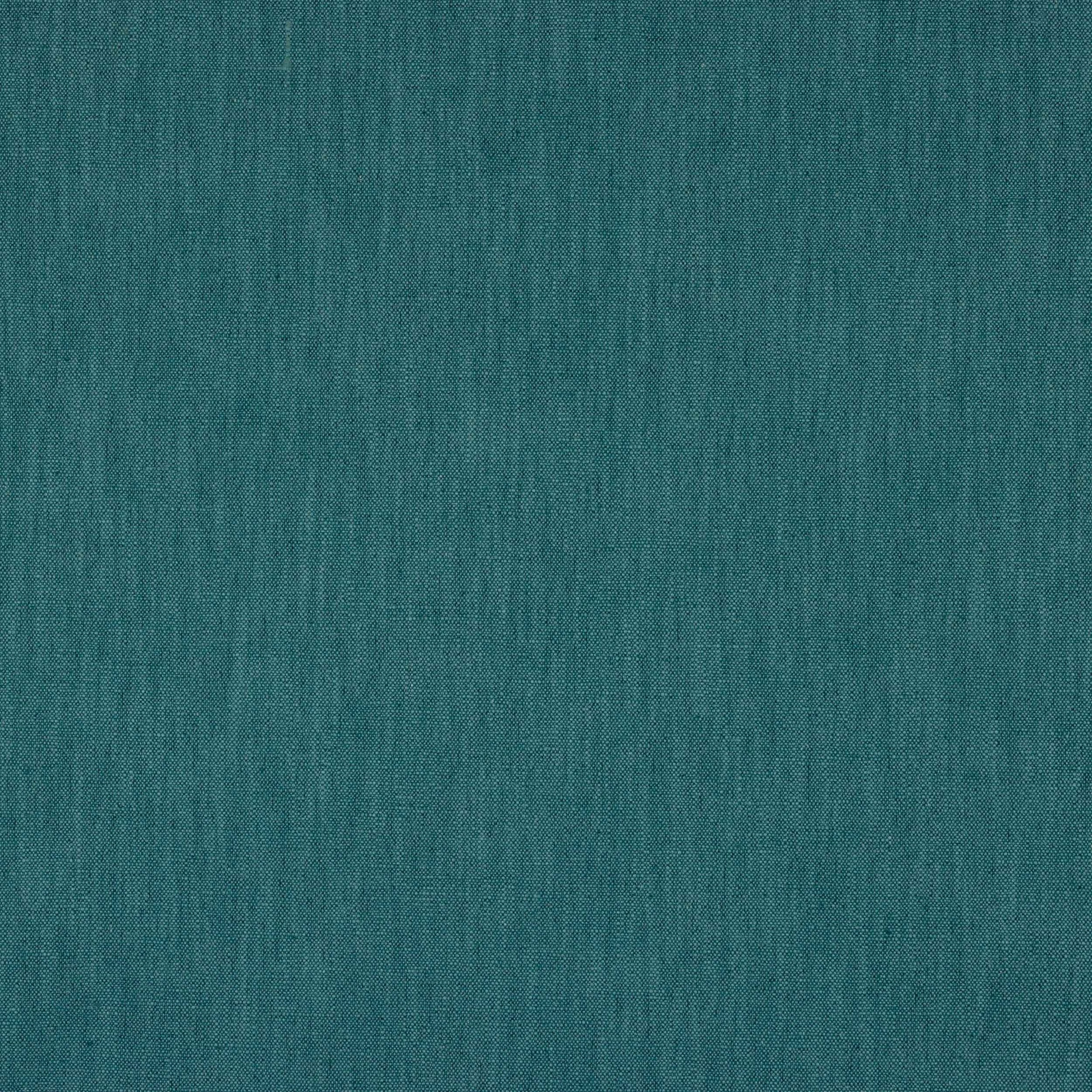 Deep muted teal plain-woven fabric with subtle linen texture