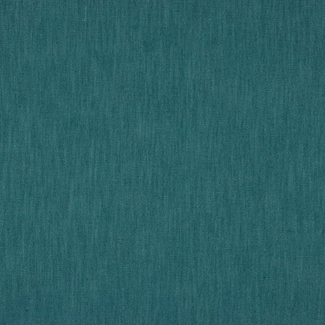 Deep muted teal plain-woven fabric with subtle linen texture