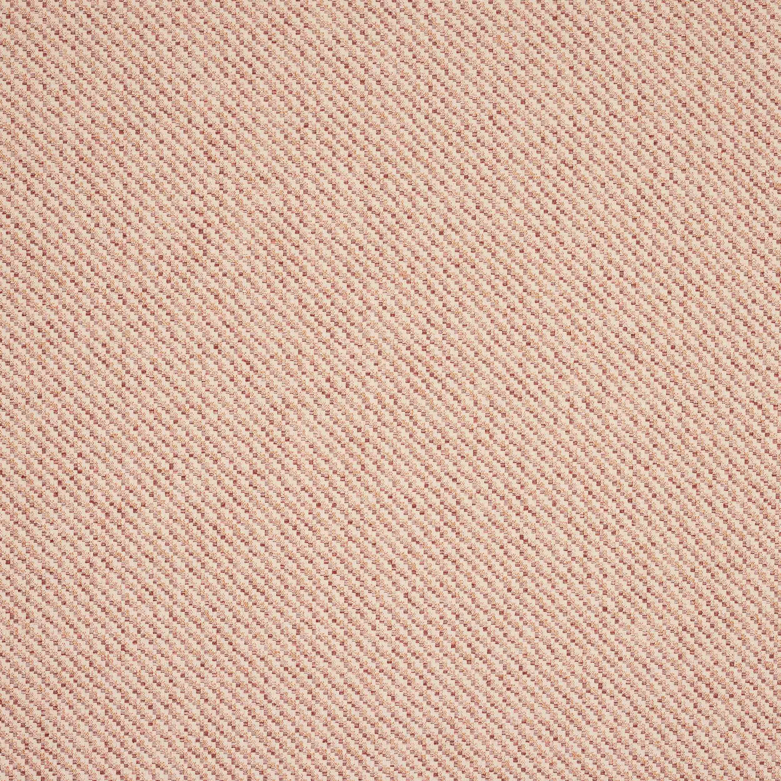 Close-up of Hudson Red woven fabric in soft dusty rose with fine diagonal texture