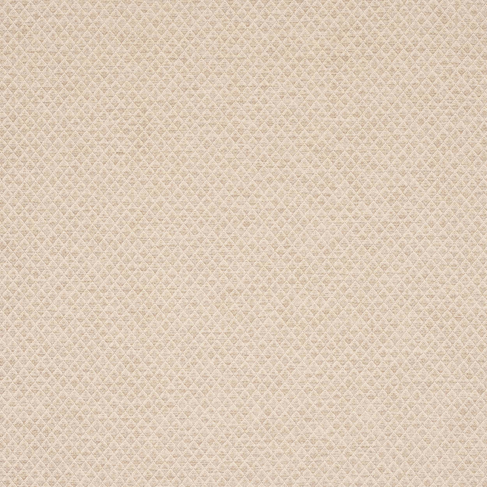 Soft beige fabric with a fine diamond weave and subtle textured repeat