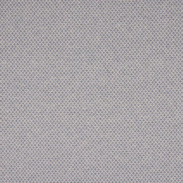 Close-up of a small diamond-woven fabric in muted dark blue and pale grey