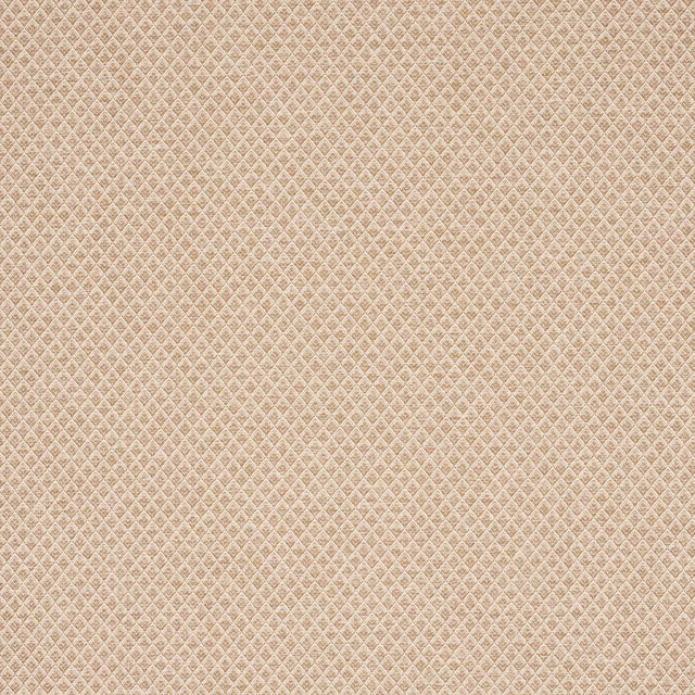 Pale straw beige fabric with small diamond lattice weave