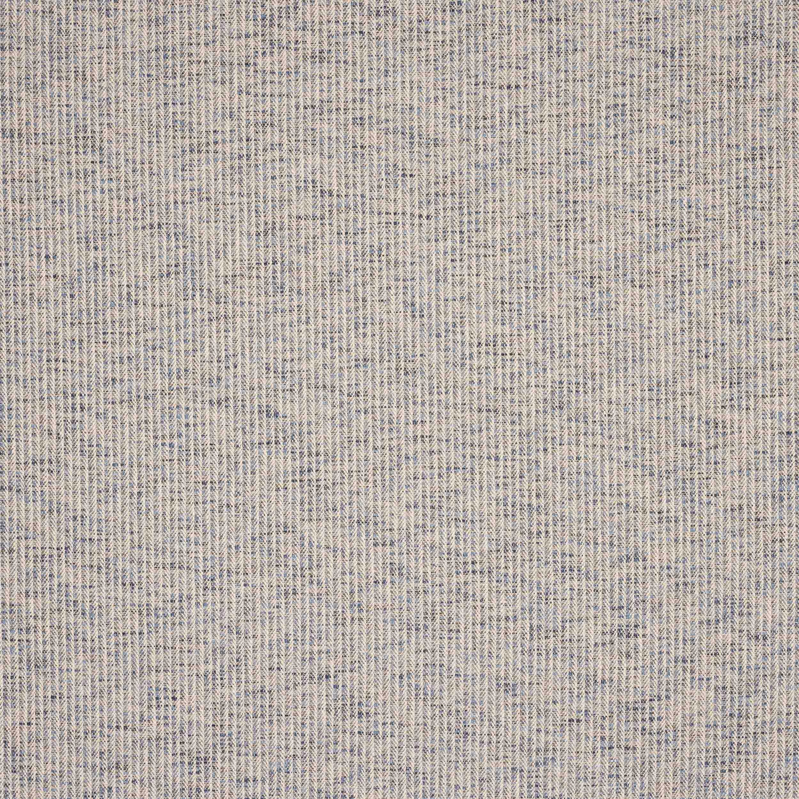 Close-up of a soft blue-grey woven fabric with fine heathered texture