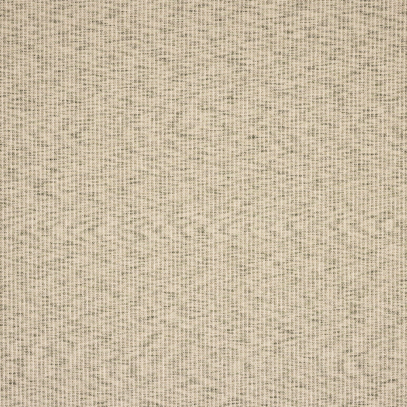 Pale sage green woven fabric with a fine herringbone texture