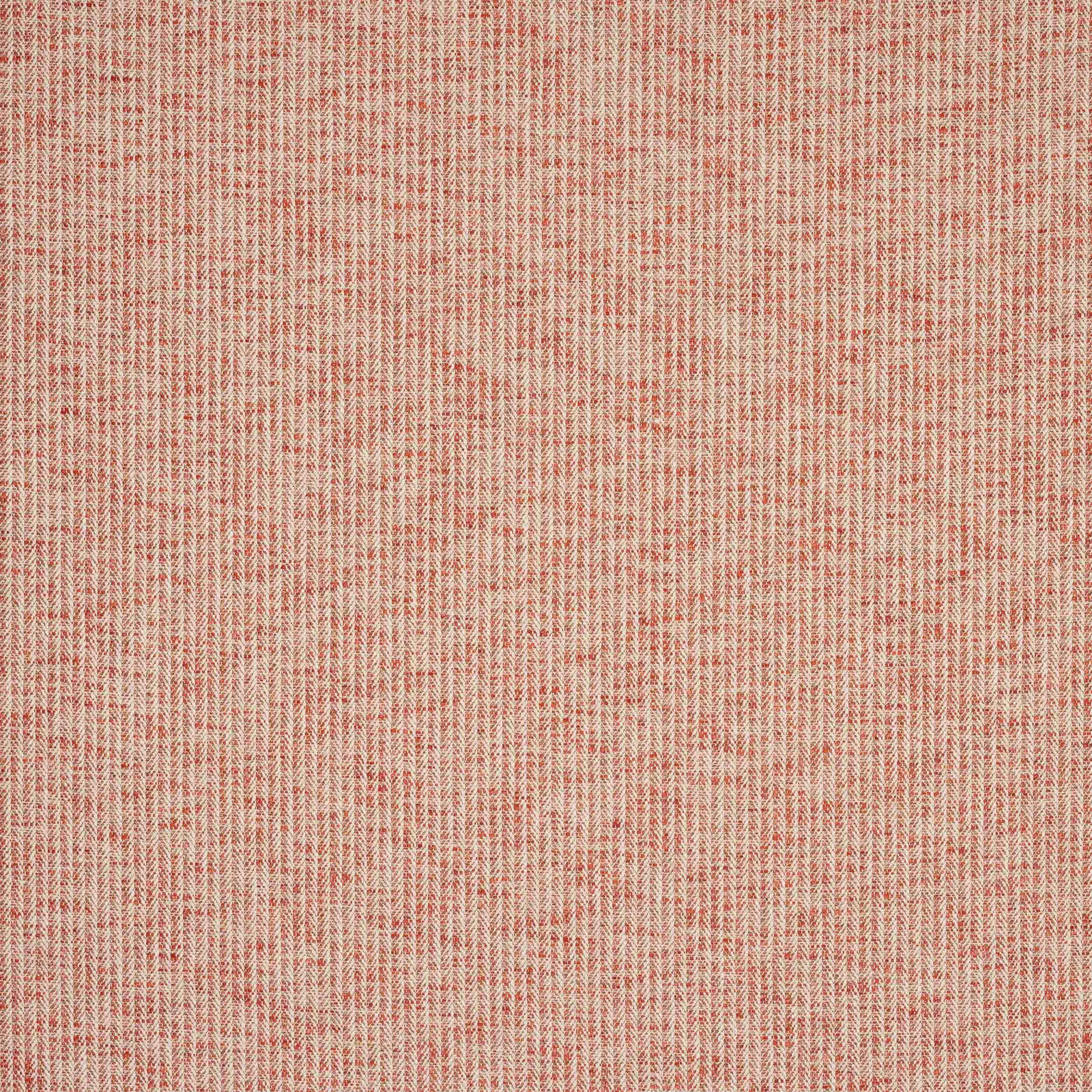 Close-up of a soft dusty red herringbone woven fabric with fine chevron texture